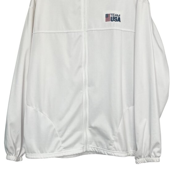 Team USA Olympic Committee Full Zip Jacket XL White Made In USA - Picture 4 of 10